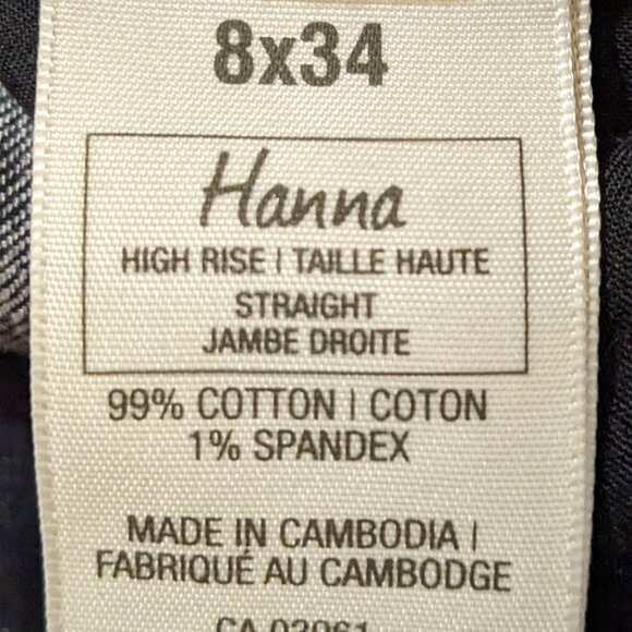Black Denver Hayes Curve-Tech "Hanna" High rise Jeans (8 x 34) - Picture 6 of 6
